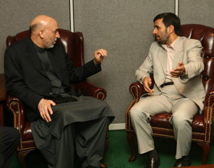 دیدار حامد کرزای و رئیس جمهور